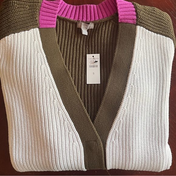Talbots Colorblock Cardigan - Picture 4 of 5